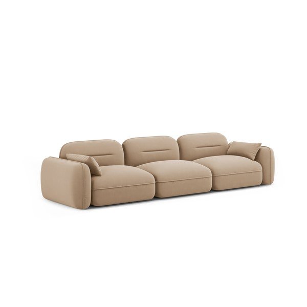 Bež baršunasta sofa 320 cm Audrey – Interieurs 86-image-2