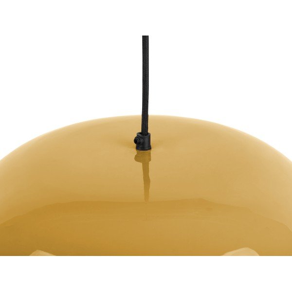 Senf žuta viseća svjetiljka s metalnim sjenilom ø 50 cm Waved – Leitmotiv-image-1
