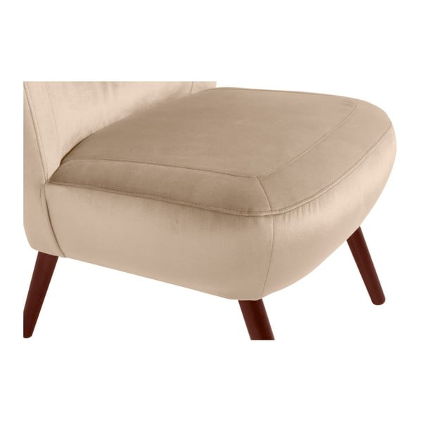 Bež fotelja Max Winzer Sari Velvet-image-4