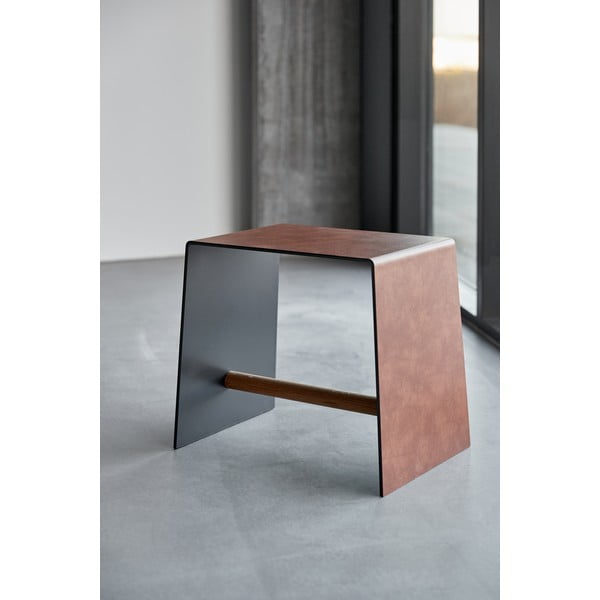 Konjak smeđi metalni stolac Bull – LIND DNA-image-2