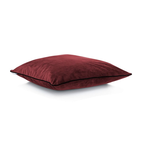 Set od 2 tamnocrvene navlake za jastuke DecoKing Rimavelvet Maroon, 45 x 45 cm