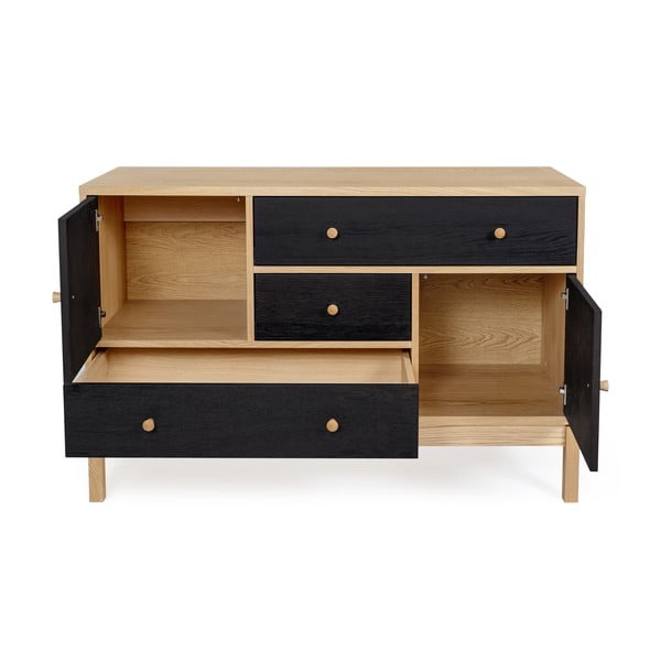 Crno-smeđa Woodman AbbeyWood komoda-image-4