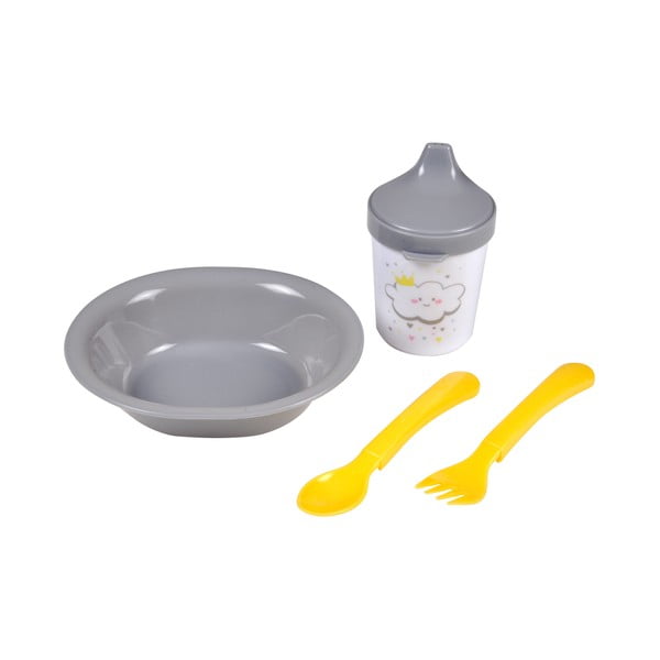 Plastičan dječji set posuđa 4 kom Cloud – Bébé Douceur