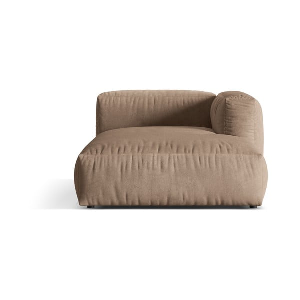 Svjetlo smeđa baršunasti modularna sjedeća garnitura (s desnim kutom) Martina – Micadoni