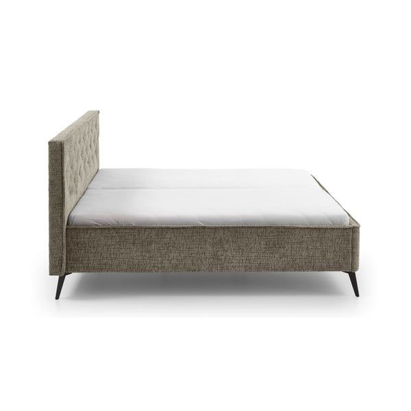 Tamno zeleni tapecirani bračni krevet bez podnice 180x200 cm Alicante – Meise Möbel-image-4