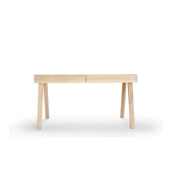 Radni stol od jasenovog drveta EMKO 4.9, 140 x 70 cm-image-3