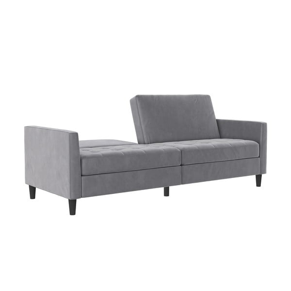 Svijetlo siva baršunasti sofa 207 cm Presley – Støraa-image-4