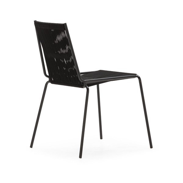 Crne metalne sklopive blagovaonske stolice u setu 2 kom Emily – Marckeric-image-3