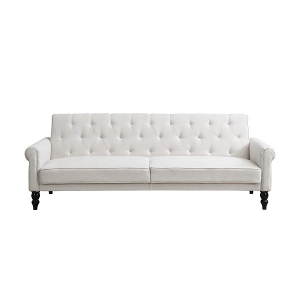 Krem podesiva/sklopiva sofa 222 cm Tyne – Støraa