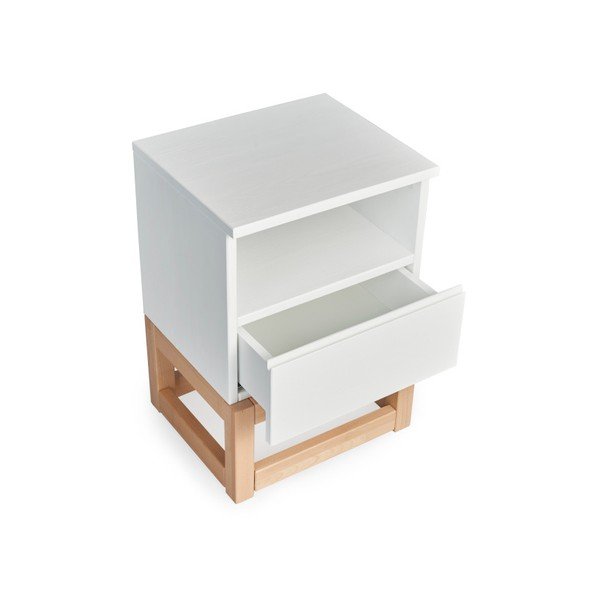 Noćni ormarić od punog borovog drveta SKANDICA Karin-image-2