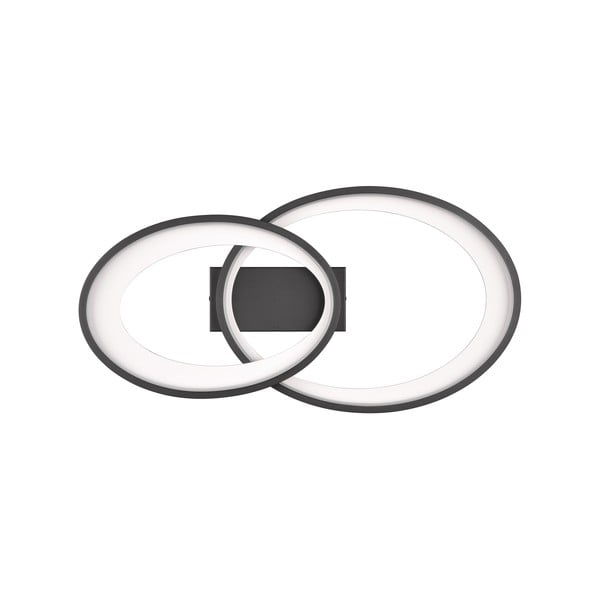 Crno-bijela LED stropna svjetiljka 30x57 cm Malaga – Reality-image-3