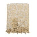 Žuta  deka od mješavine pamuka 130x155 cm Pratello – Bloomingville