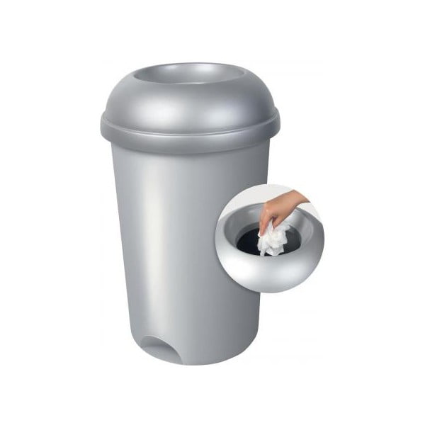 Siva plastična kanta za smeće za odvojeni otpad 50 l – Addis