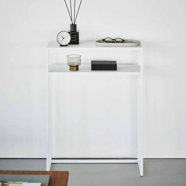 Bijeli metalni pomoćni stol 18x60 cm Tower – YAMAZAKI-image-4