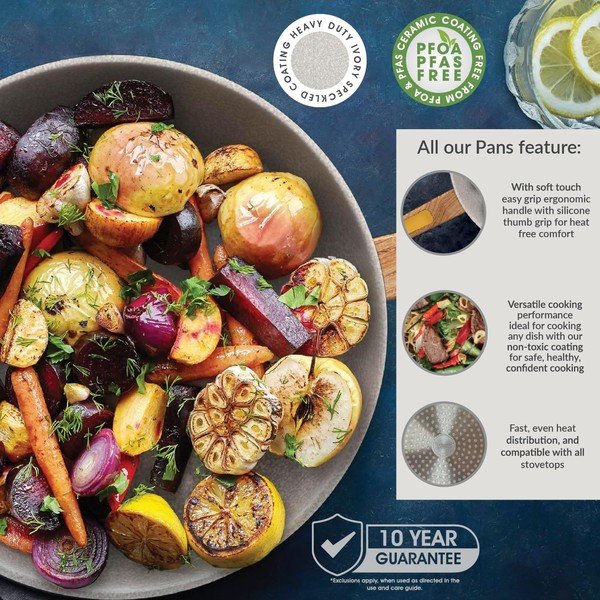 Wok tava s keramičkim premazom ø 30 cm Signature Range – Cooksmart ®-image-2