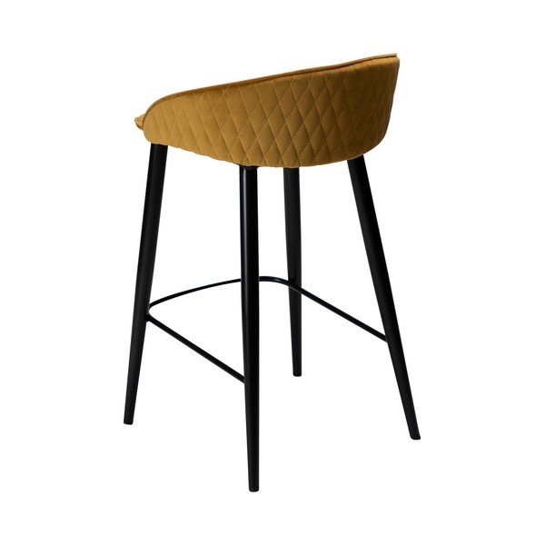 Barska stolica od žutog baršuna DAN-FORM Denmark Dual, visina 91 cm-image-2