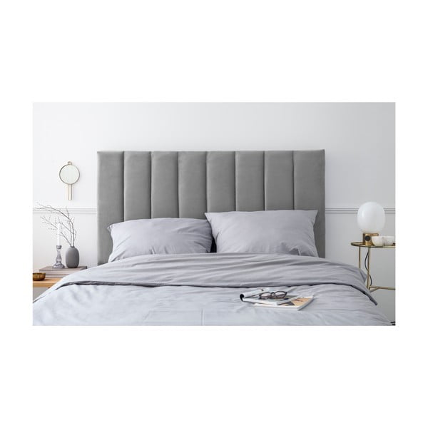 Svijetlo sivo tapecirano uzglavlje 140x120 cm LA - Cosmopolitan Design-image-3