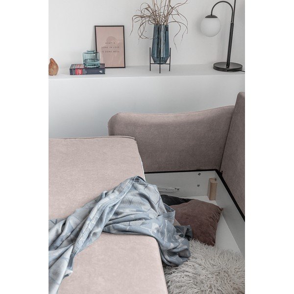 Bež baršunasti kauč na razvlačenje Miuform Tender Eddie-image-1