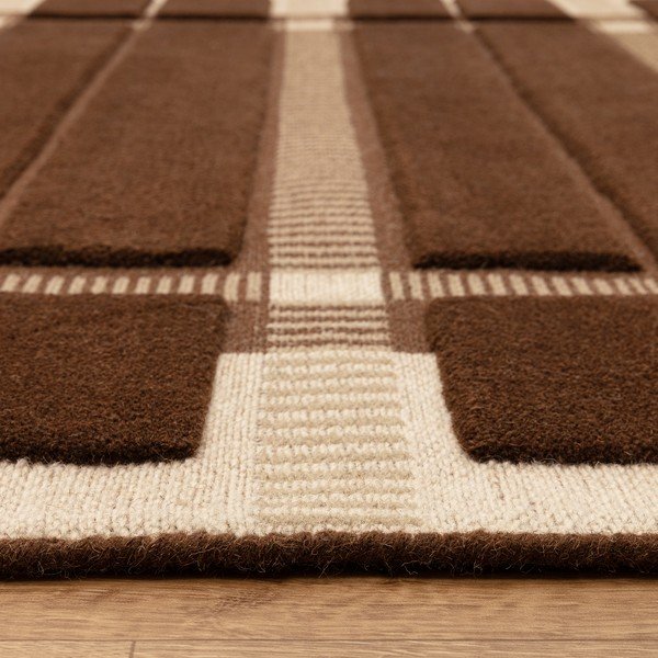 Smeđi/bež ručno rađen vunen tepih 120x170 cm – Asiatic Carpets-image-4