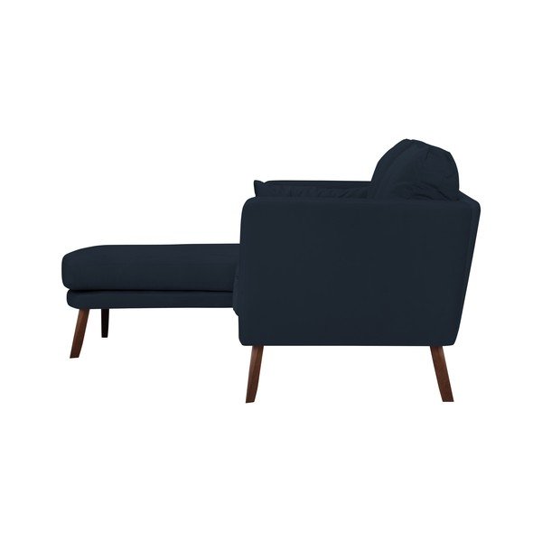 Tamnoplava trosjeda Mazzini Sofas Elena, sa ležaljkom na lijevom uglu-image-3
