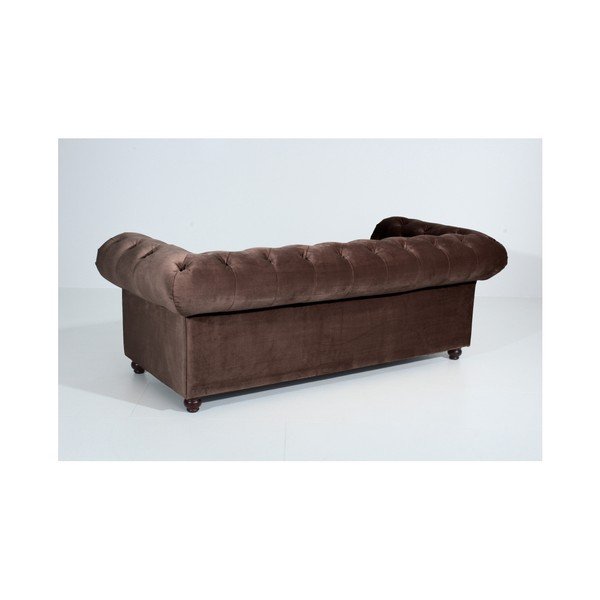 Tamnosmeđa sofa Max Winzer Orleans Velvet, 216 cm-image-1