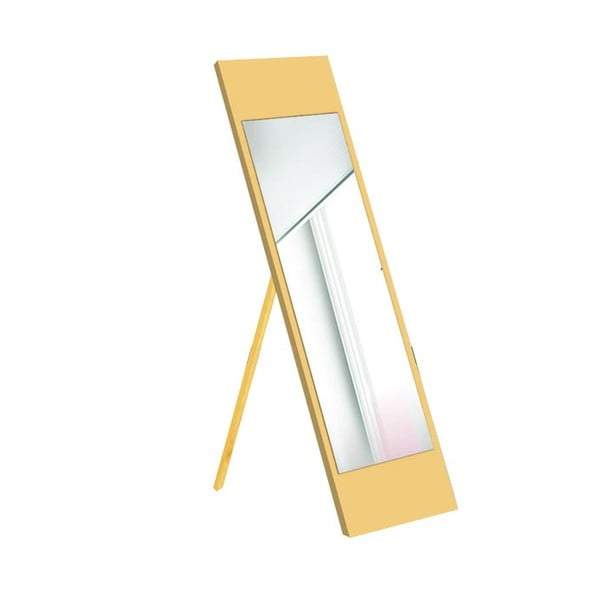 Stojeći zrcalo sa žutim okvirom oyo koncept, 35 x 140 cm