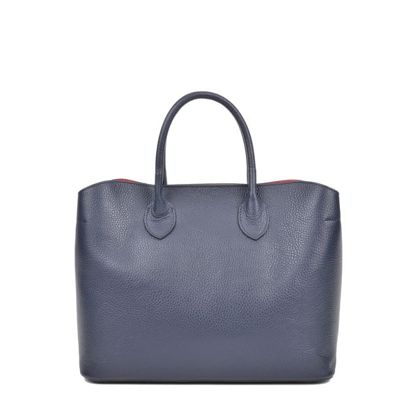 Tamnoplava kožna torbica s 3 Isabella Rhea džepa