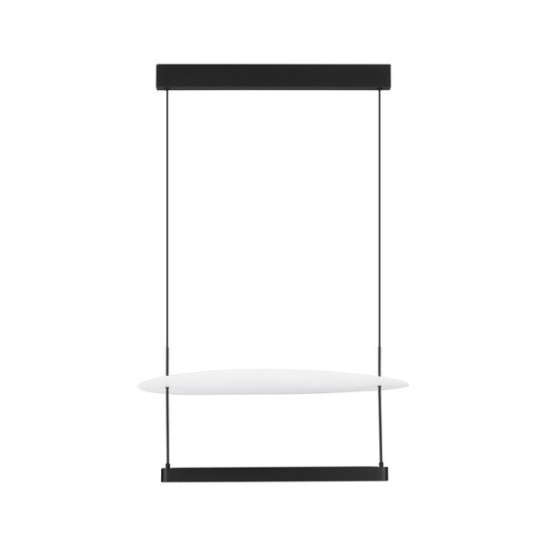 Bijela/mat crna LED viseća svjetiljka aluminijska s mogućnosti zatamnjivanja ø 60 cm Diona – Nova Luce