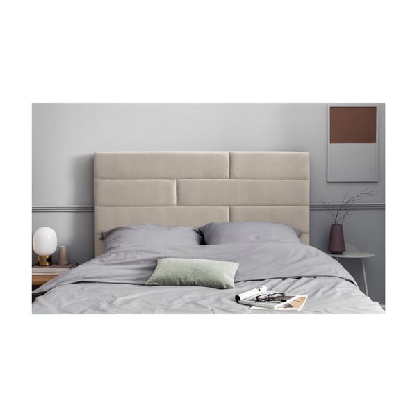 Bež tapecirano uzglavlje 160x120 cm NY - Cosmopolitan Design-image-3