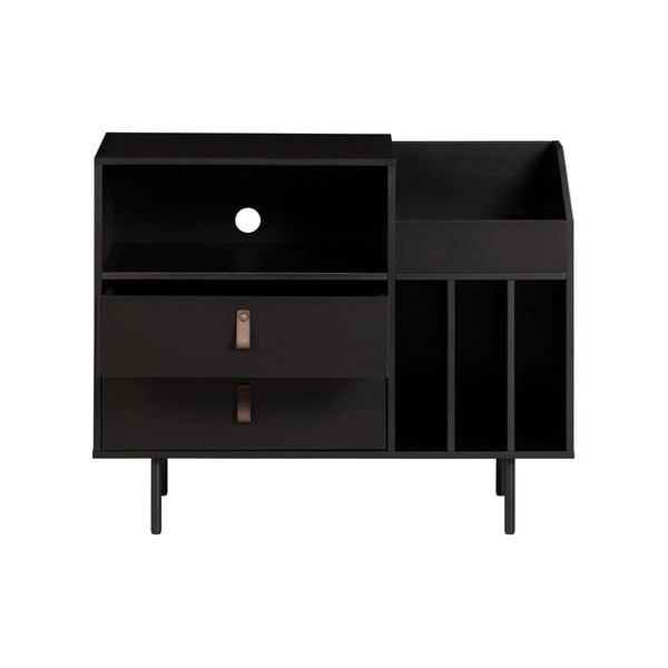 Crni gramofon od borovine Jackson 90x73 cm - DRVO-image-2