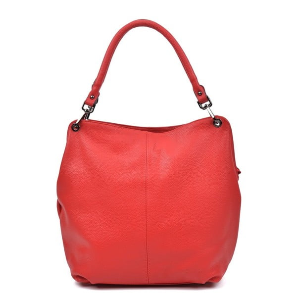 Crvena kožna torbica Anna Luchini Sally