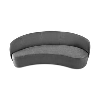 Siva baršunasta asimetrična sofa Mazzini Sofas Debbie, desno