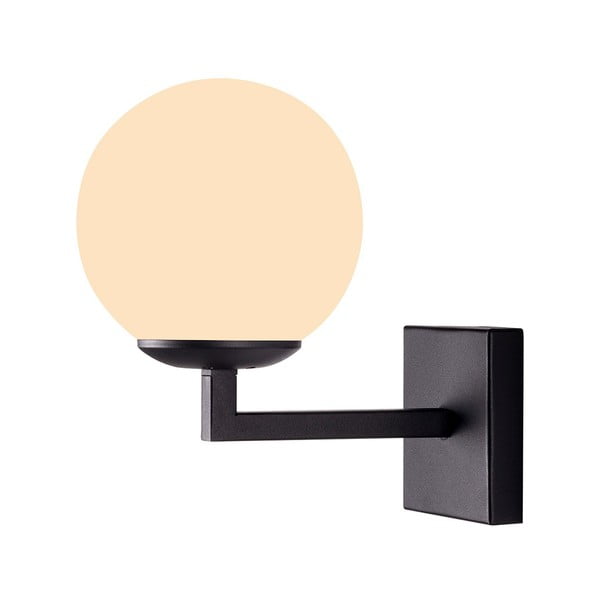 Crna metalna zidna svjetiljka ø 15 cm Profil - Squid Lighting