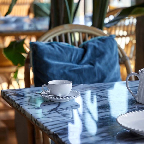 Bijela kamena šalica s tanjurom Costa Nova Pearl, 250 ml-image-3