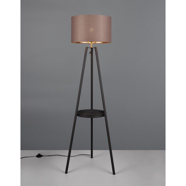 Crna stojeća svjetiljka s policom (visina 152 cm) Colette – Reality-image-1