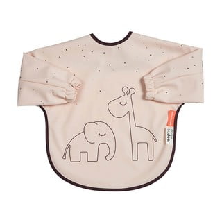 Ružičasti podbradak kao majica s rukavima Dreamy Dots - Done by Deer, 6-18 mjeseci
