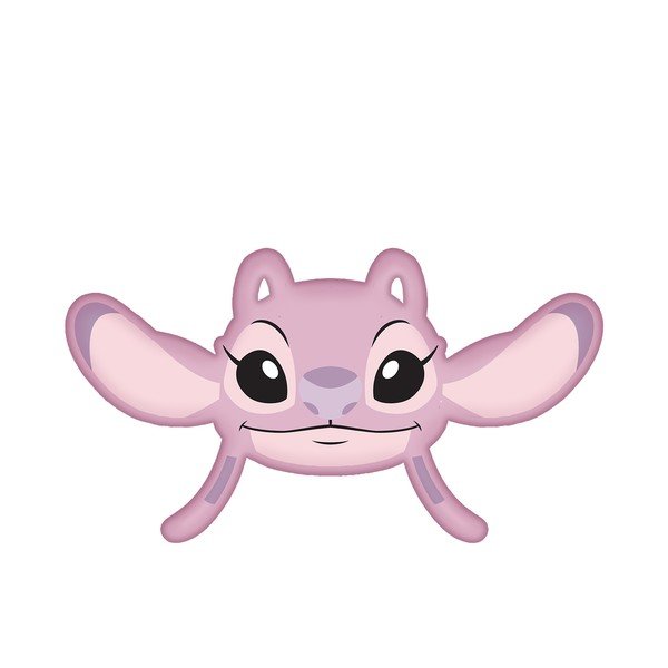 Dječji jastuk od flisa 41x32 cm Lilo and Stitch "Angel Pink" – Jerry Fabrics-image-3