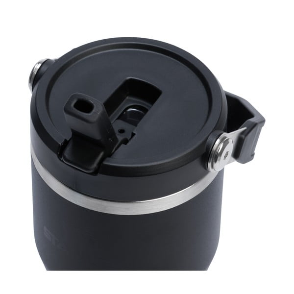 Crna termosica od nehrđajućeg čelika 600 ml IceFlow™ Flip Straw 2.0 Tumbler Black – Stanley-image-2