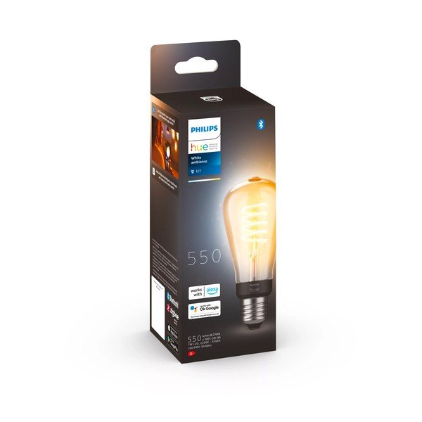 Sa žarnom niti pametna žarulja E27, 7 W White ambiance – Philips Hue-image-3