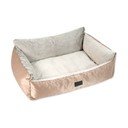 Krevet za pse u zlatnoj boji 100x70 cm Dog Fantasy Lux Platinum – Plaček Pet Products
