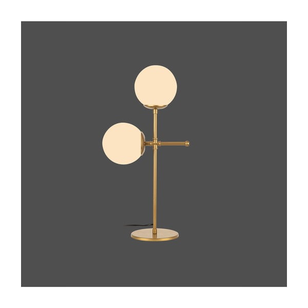 Stolna lampa zlatne boje Squid Lighting Kruva, visina 55 cm-image-1