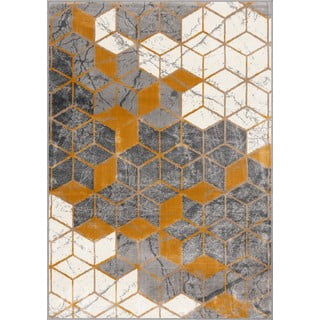 Oker žuti/sivi tepih 160x230 cm Soft – FD