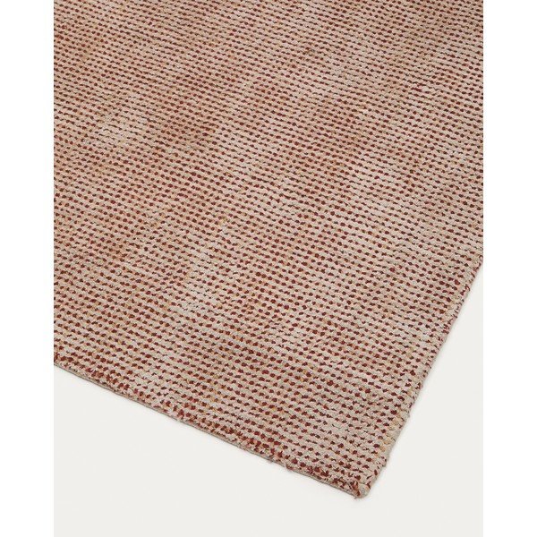 Ručno rađen tepih viskozan boje terakote 160x230 cm Elvan – Kave Home-image-4