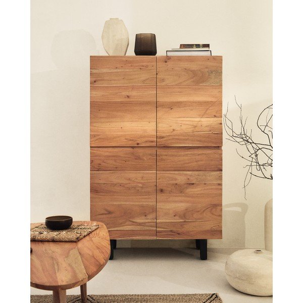 Komoda od masivnog bagrema u prirodnoj boji 100x155x40,5 cm Uxue – Kave Home-image-1