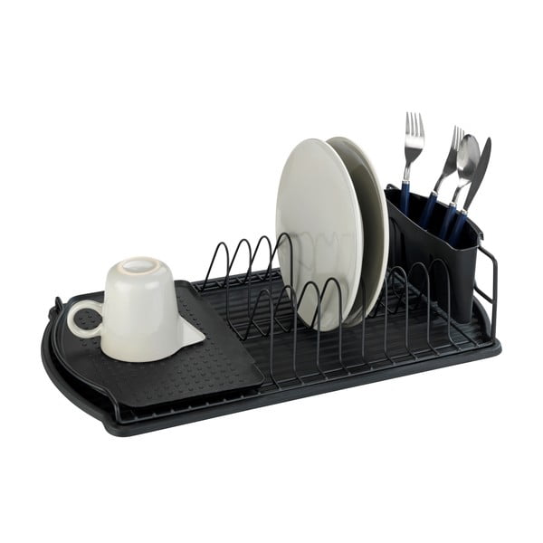 Crni ocjeđivač za posuđe Wenko Drip Basic-image-2