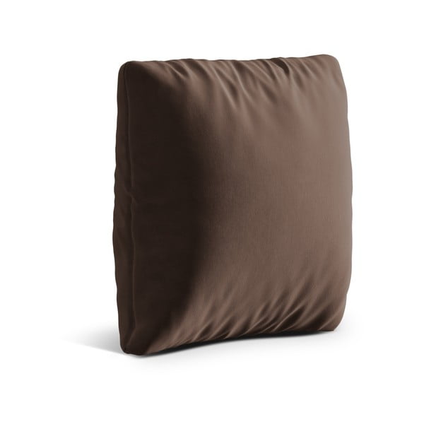 Smeđi baršunast ukrasni jastuk za sjedeću garnituru Kemi – Cosmopolitan Design-image-1