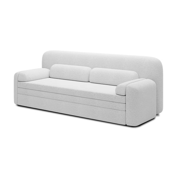 Bijela sklopiva/s prostorom za odlaganje sofa od bouclé tkanine 236 cm Elioss – ELTAP-image-2