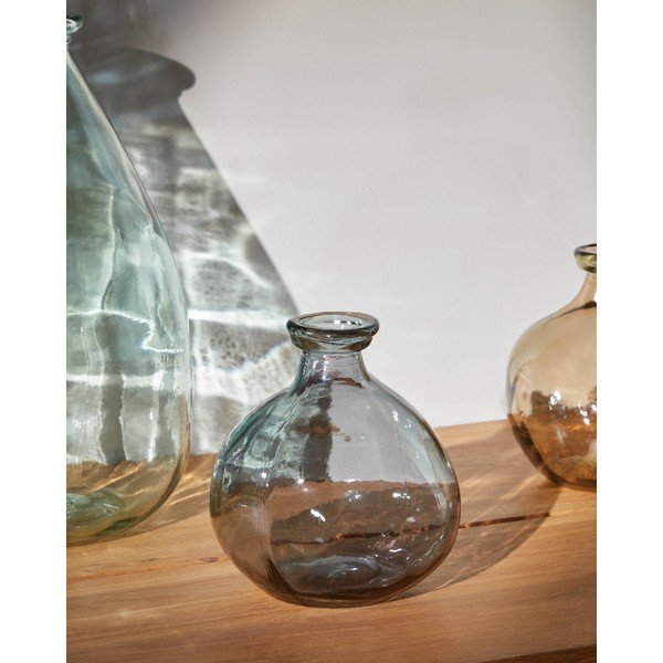 Siva vaza (visina 18 cm) Brenna – Kave Home-image-1