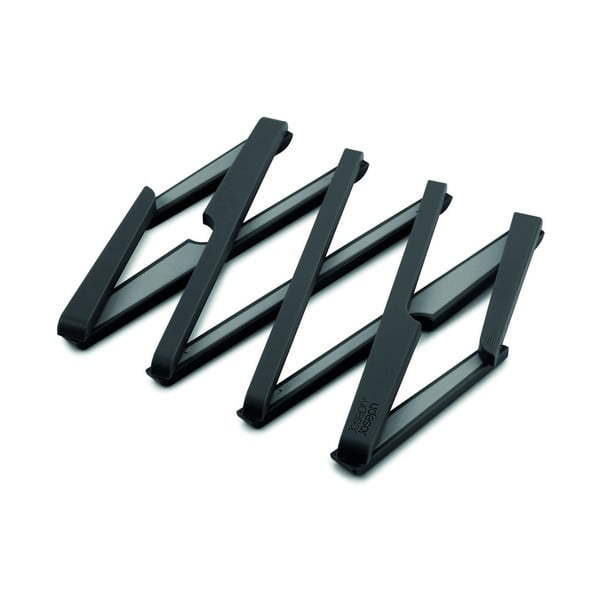 Crni sklopivi podmetač za lonac Joseph Joseph Stretch