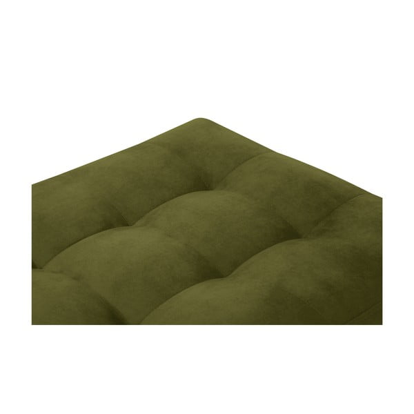 Maslinasto zeleni podnožnik od baršunastog materijala Milo Casa Attilio-image-4